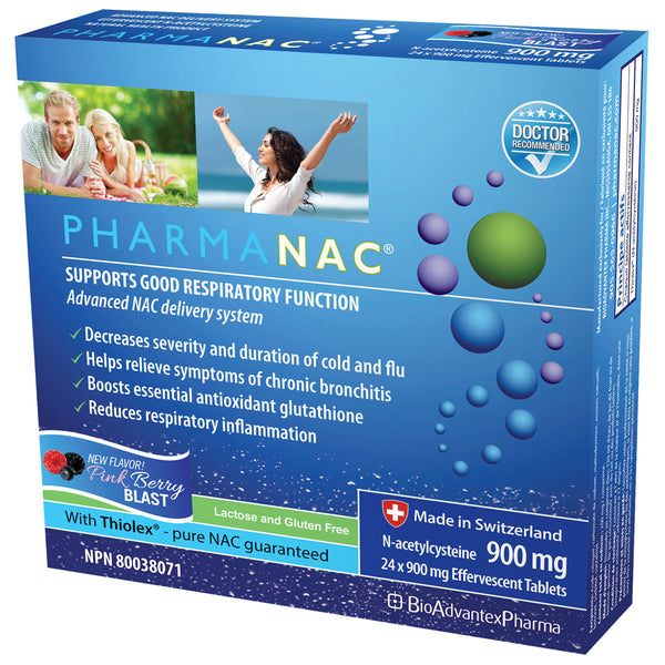바이오 어드벤텍스 파마낙 NAC (PharmaNAC) 900mg 24 발포정 항산화 글루타치온 생성 도움